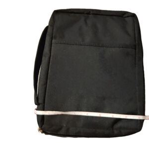 Bible Cover Vintage w/ Cross Zipper + Pin & Scripture Bracelet 8"X11"